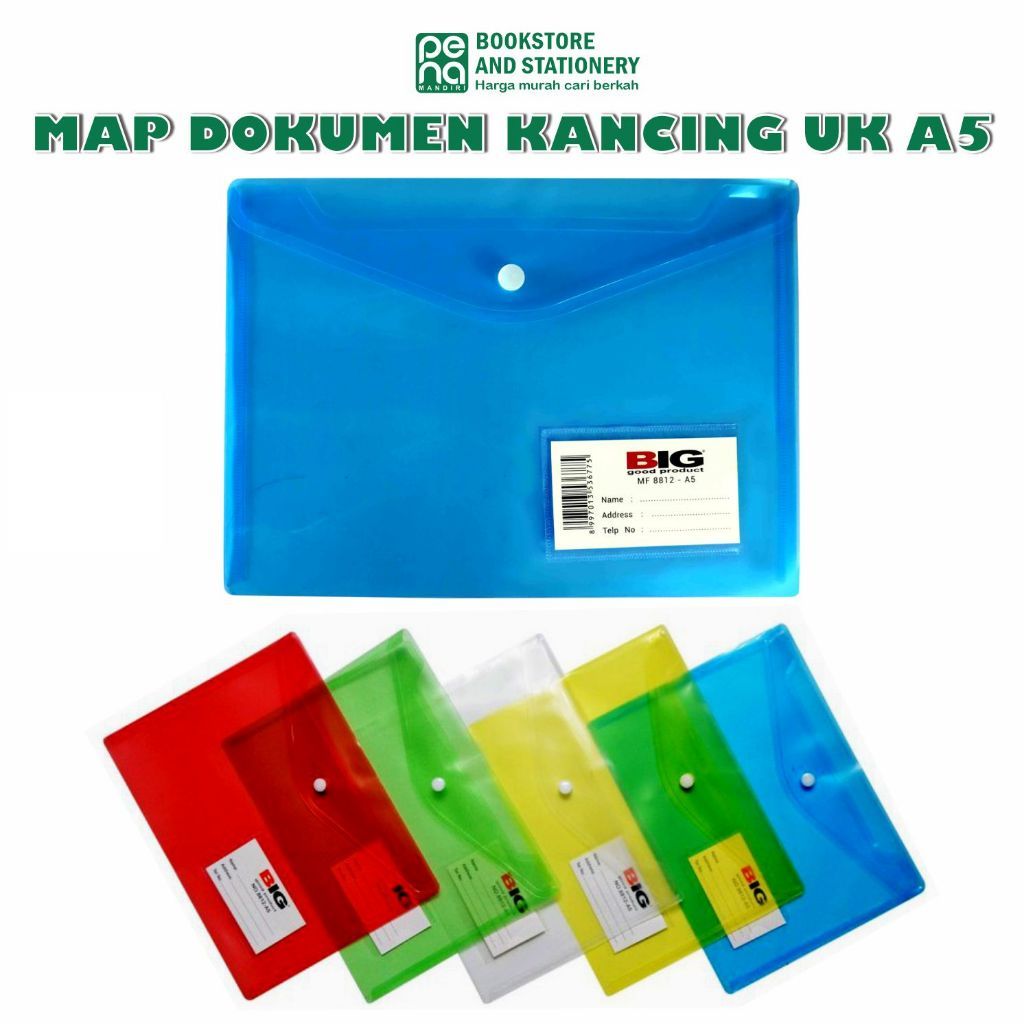 

Map Kancing Big A5 - 8812 - Map Kancing A5 BIG