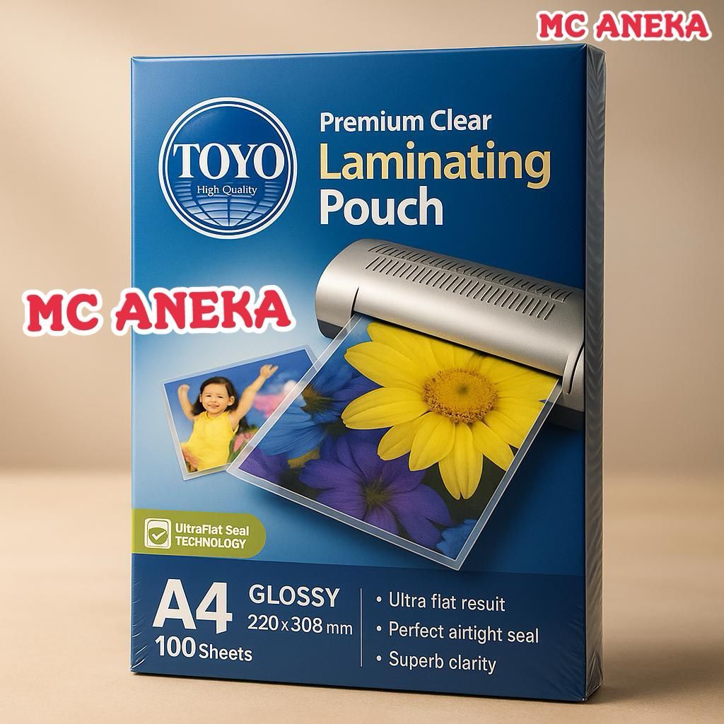 

LAMINATING TOYO UKURAN A4 TEBAL 100 MICRON