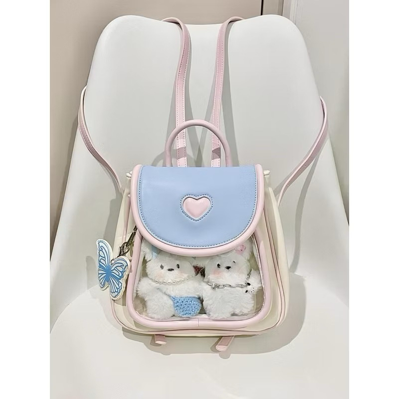 Tas Gendong Kulit Wanita Kecil Import Tas Ransel Cewek Mini Backpack ITA Bag GGT 071