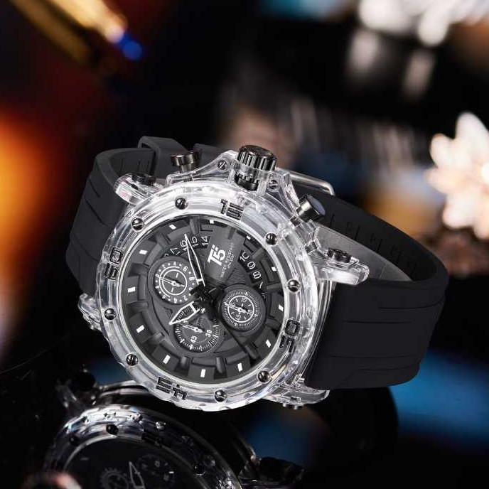 JAM T5 H 4004G BODY TRANSPARAN ORIGINAL / JAM T5 4004G ACRYLIC CASE / JAM TANGAN T5 TAHAN AIR