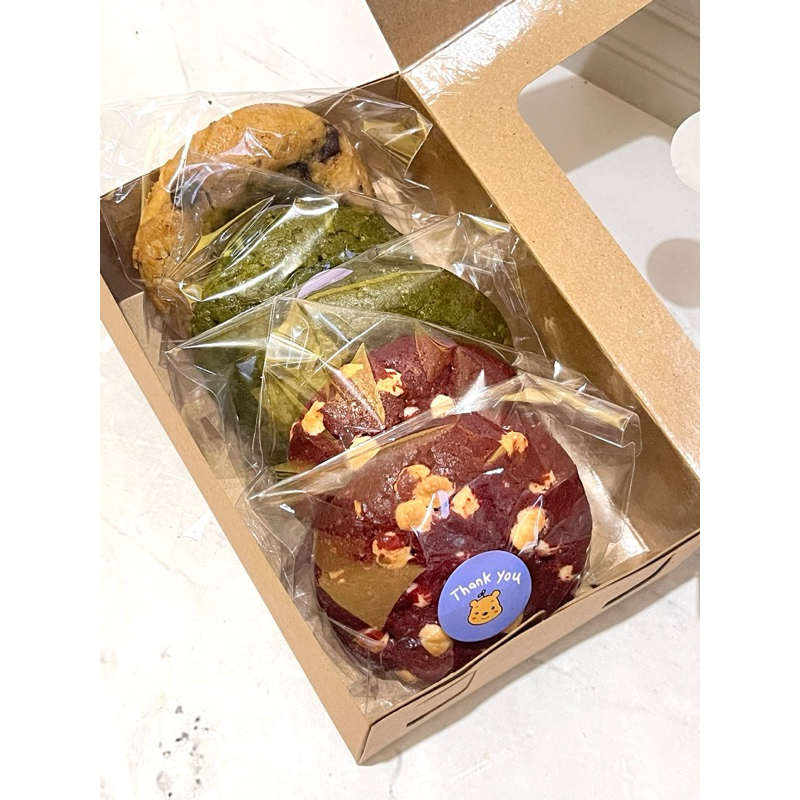 

Opimi Cookies - Box Series - Varian Ori Choco, Red Velvet, Matcha & Double Choco (1 box 4 Pcs)