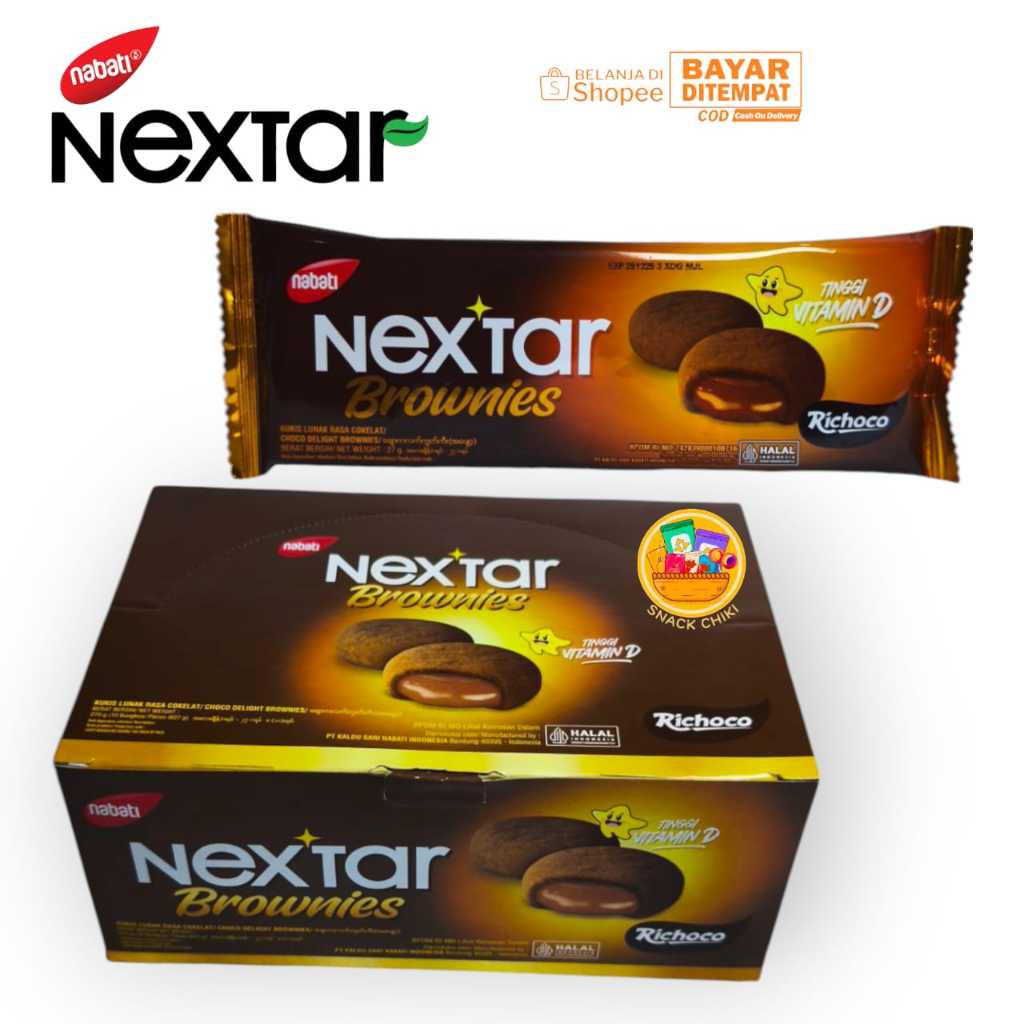 

NEXTAAR BROWNIES TINGGI DENGAN VITAMIN D 1 BOX 10 BUNGKUS