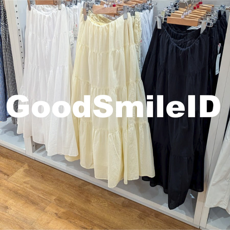 SALE Women Rok Panjang Panel (Ruffle) Long Skirt Wanita Cewek JASTIP UNIQLO SALE