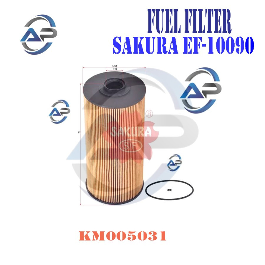 SAKURA EF-10090 EF10090 EF 10090 FUEL FILTER KM005031 KM 005031