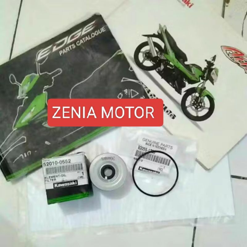 FILTER OLI PLUS ORING TUTUP FILTER OLI KAZE R EDGE ATHLETE BLITZ R ORIGINAL KAWASAKI