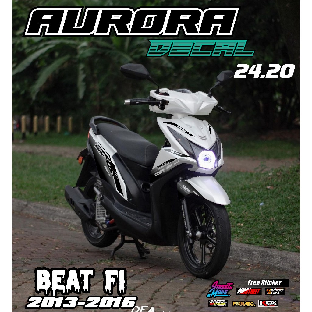 (COD) TERBARU DECAL STICKER BEAT FI OLD TAHUN 2013 2014 2015  2016 FULL BODY NEW  DESIGN GRADASI STI