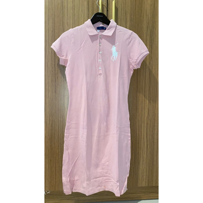 (PRELOVED) dress RALPH LAUREN baby pink original