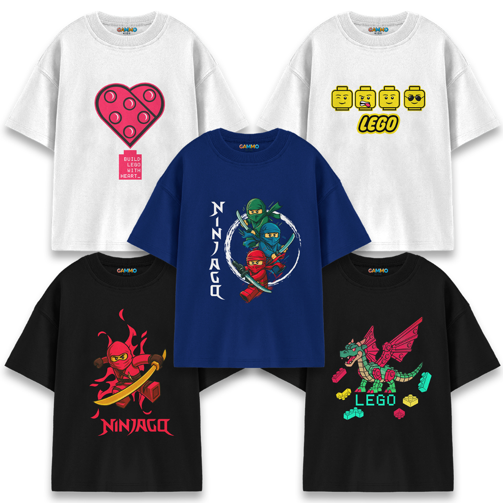 Kaos Anak LEGO Tshirt Anak LEGO Anak Laki-Laki dan Perempuan