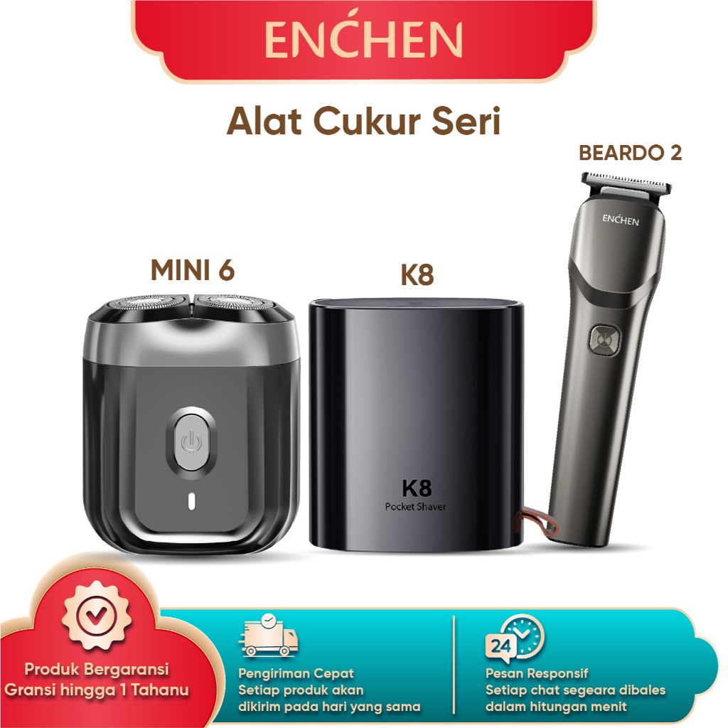 ENCHEN Alat Cukur Portable Mini Shaver Jenggot Elektrik Waterproof Enchen Alat Cukur Kumis Dan Jengg