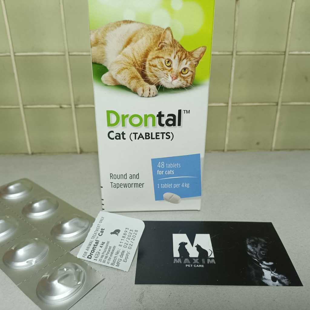 Drontal Cat - Obat Cacing Kucing Tablet Obat Cacing Kucing Original
