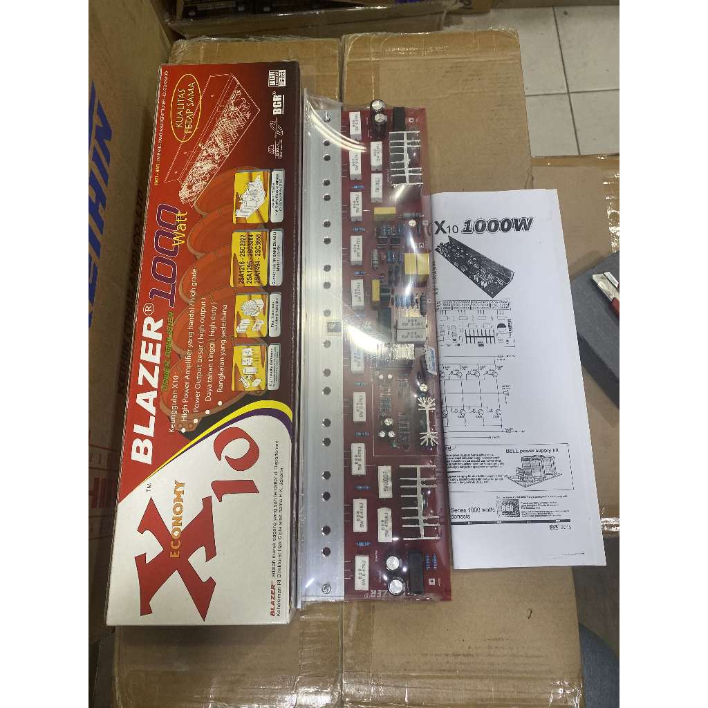 KIT POWER AMPLI AMPLIFIER BLAZER X10 TANPA TR 1000W - TR BELL BGR