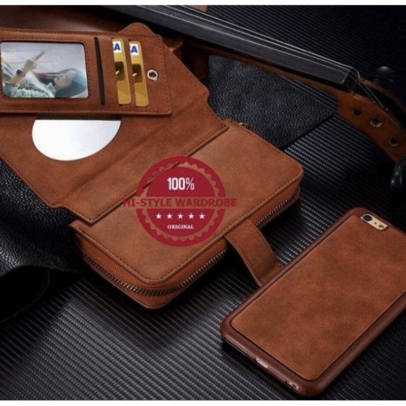 Dompet casing HP iPhone 6 7 plus 5.5 inch - DEFECT