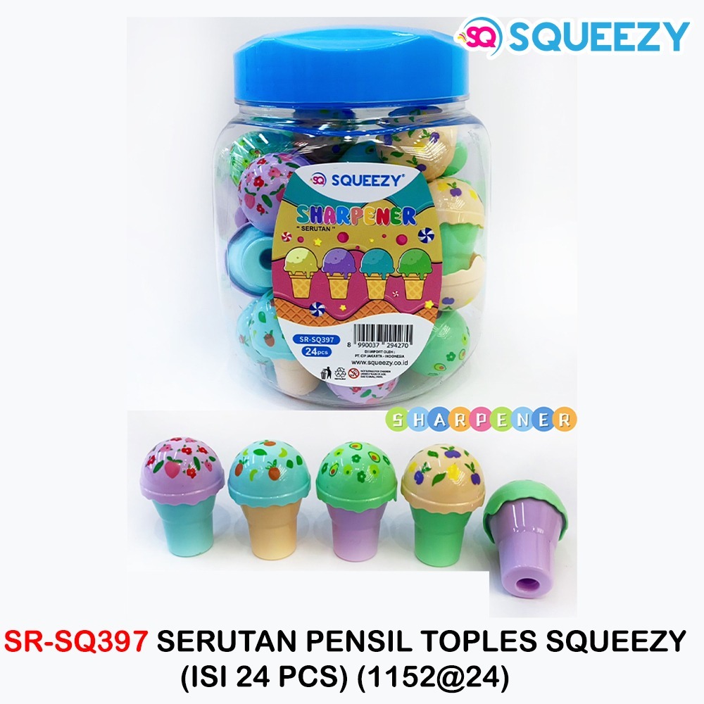 

Serutan Toples SQUEEZY | Rautan Toples | Pencil Sharpener Squeezy