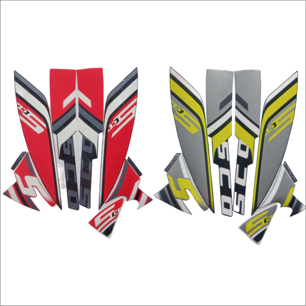 Striping Stiker Scoopy Sporty 2023 Hijau Standar Motor Honda Scoopy Sporty 2023 Terbaik