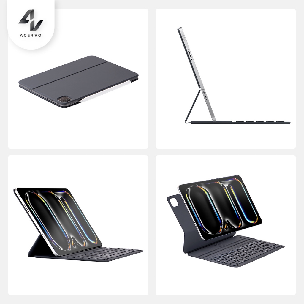 Magic Keyboard Ipad Case Compatible For Ipad Air 5 10.9" / Ipad Air 6 11" / Ipad Pro 11" 2021 / Ipad