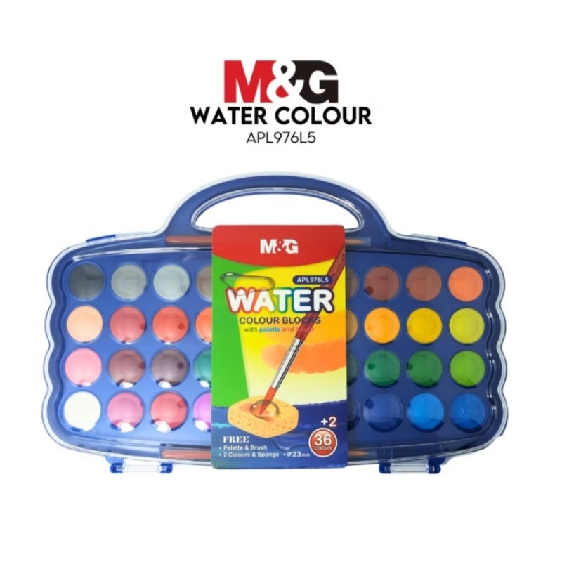 

Cat Air Water Colour Lukis M&G 36+2 Warna Kecil dan Besar