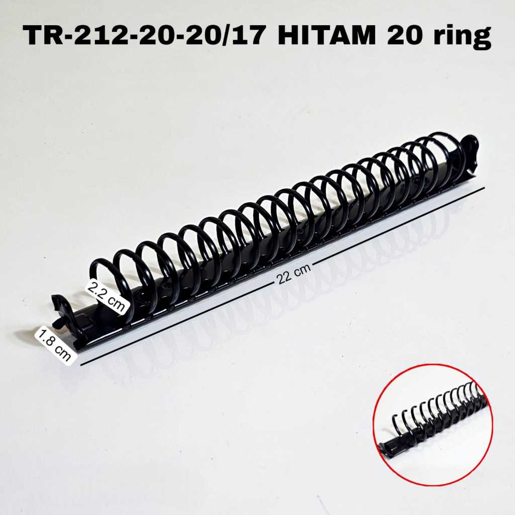 

SOS Mekanik Binder/Ring Binder TR-212-20-20/17/A5 20 Ring Hitam