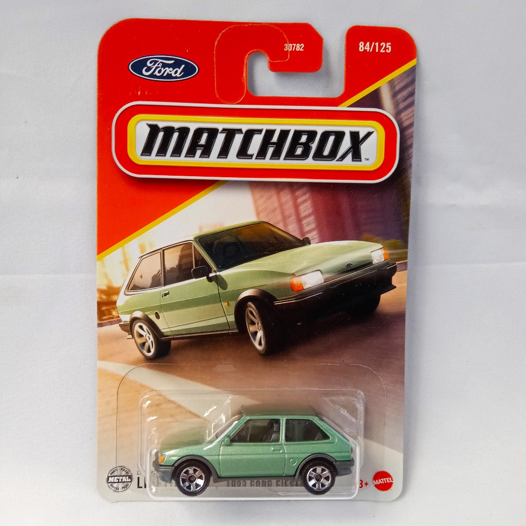 Diecast Matchbox 1983 Ford Fiesta MK2 – Designed for a Lifetime | Miniatur Mobil Logam Skala 1:64