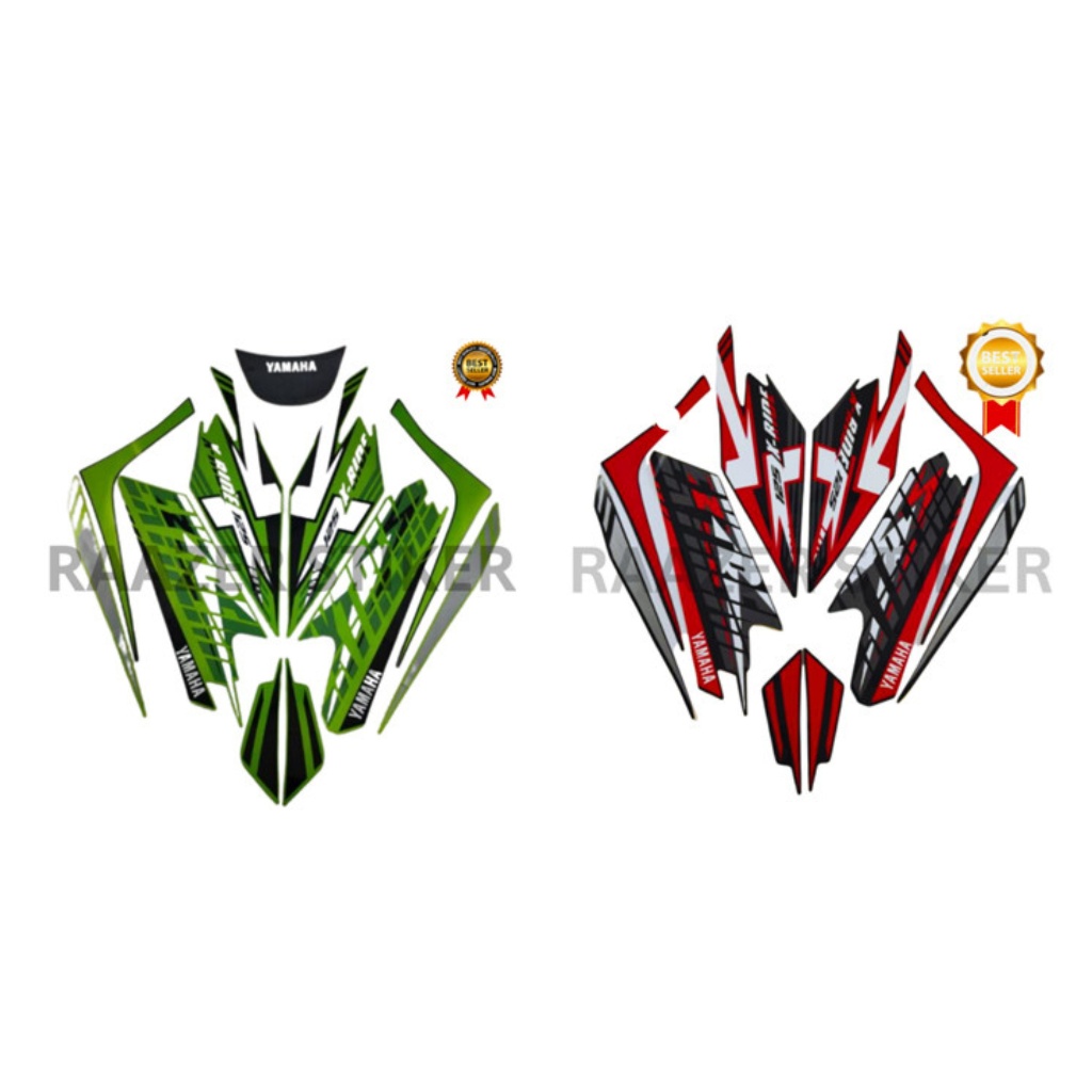 List Body Motor Stiker Sticker Striping Standart Ori X Ride 125 2017  Merah Terlaris Termurah