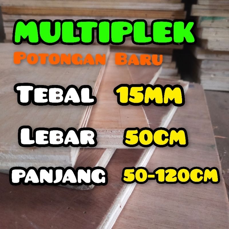 Multiplek tebal 15mm potongan
