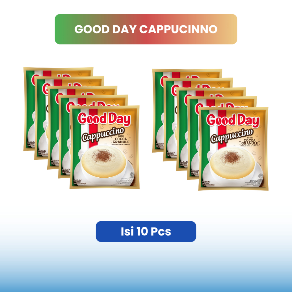 

Jual Good Day Cappucinno Paket 10 Saset / 1 Renceng