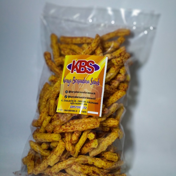 

Krupuk Manggar Gurih Pedas 250gr - KBS