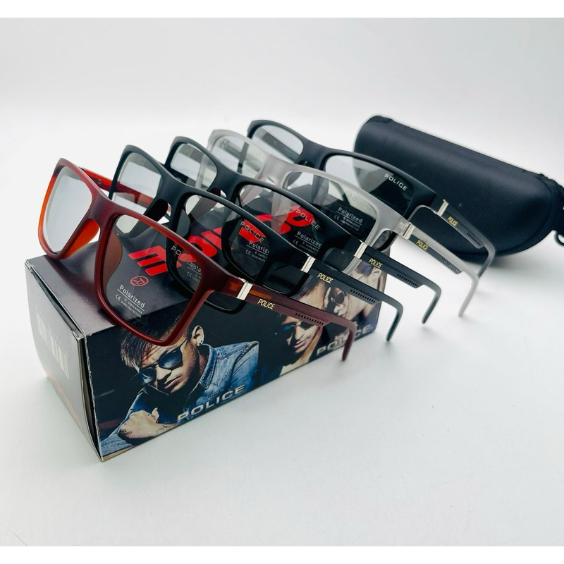 New POLICE 18102 PHOTOCROMIC polarized+UV 400 PROTECTION