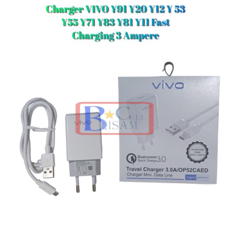 Charger Original Vivo Y53 Y55 Y55S Y12 Y15 Y17 S1 Casan Cesan Cas Travel charger vivo merek ori 100%