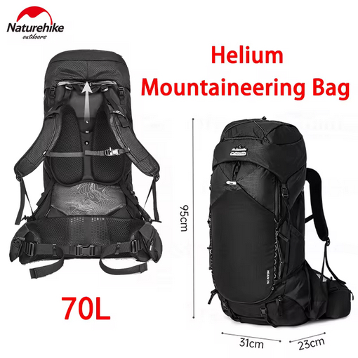 CARRIER HELIUM 70L ULTRALIGHT NATUREHIKE CNK2450XB014 - TAS RANSEL GUNUNG