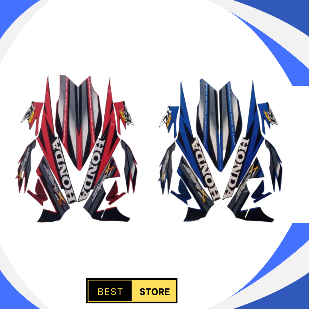 Striping Stiker Honda Supra X 125 R 2006 List Body Standar Motor Honda Supra X 125 R 2006