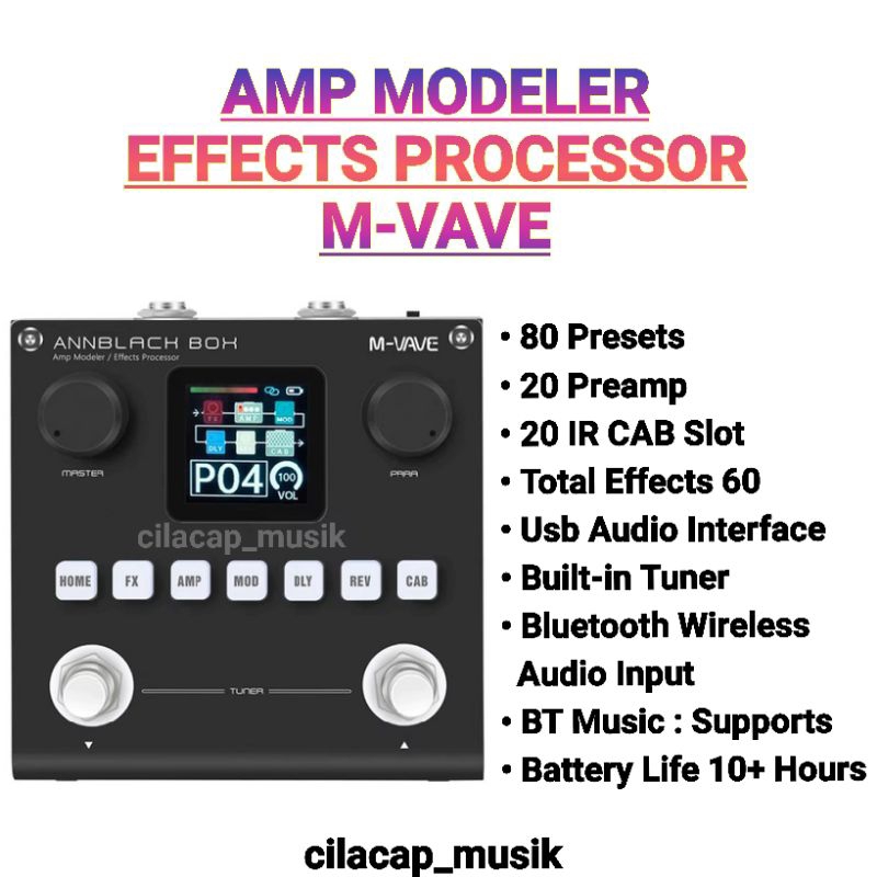 EFEK GITAR MVAVE ANNBLACK BOX M-VAVE BLACKBOX AMP MODELER M VAVE