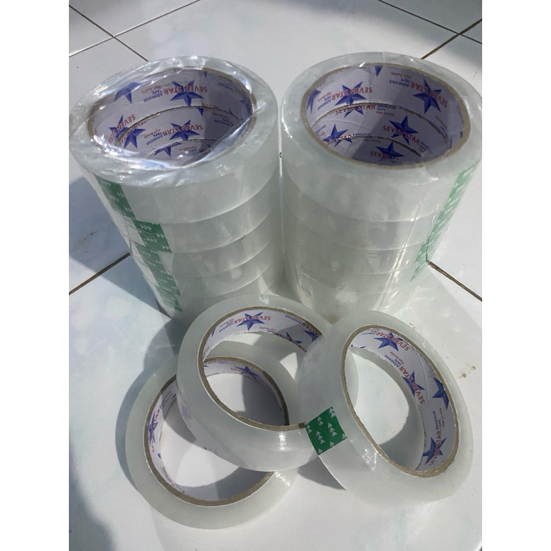 

Isolasi/Solasi Bening Transparan lebar 24mm panjang 90meter - Solasi Bening Transparan