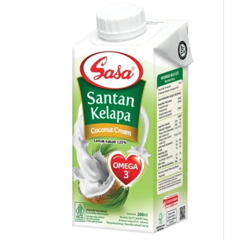 

Sasa Santan Kelapa Cair 200 ml