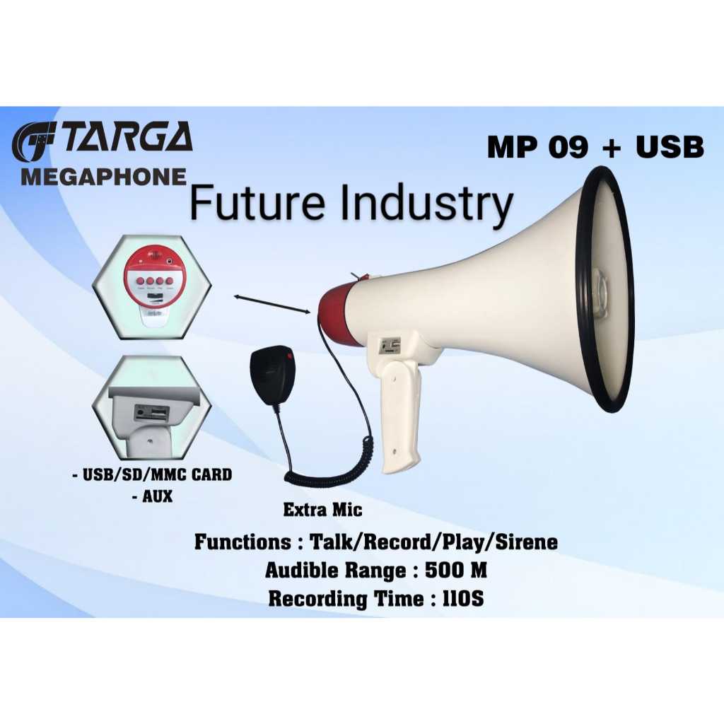 MEGAPHONE TARGA MP 09 + USB