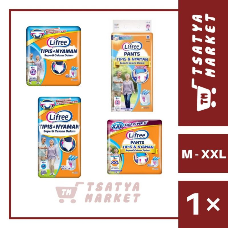LIFREE PANTS POPOK CELANA DEWASA TIPIS & NYAMAN M - XXL