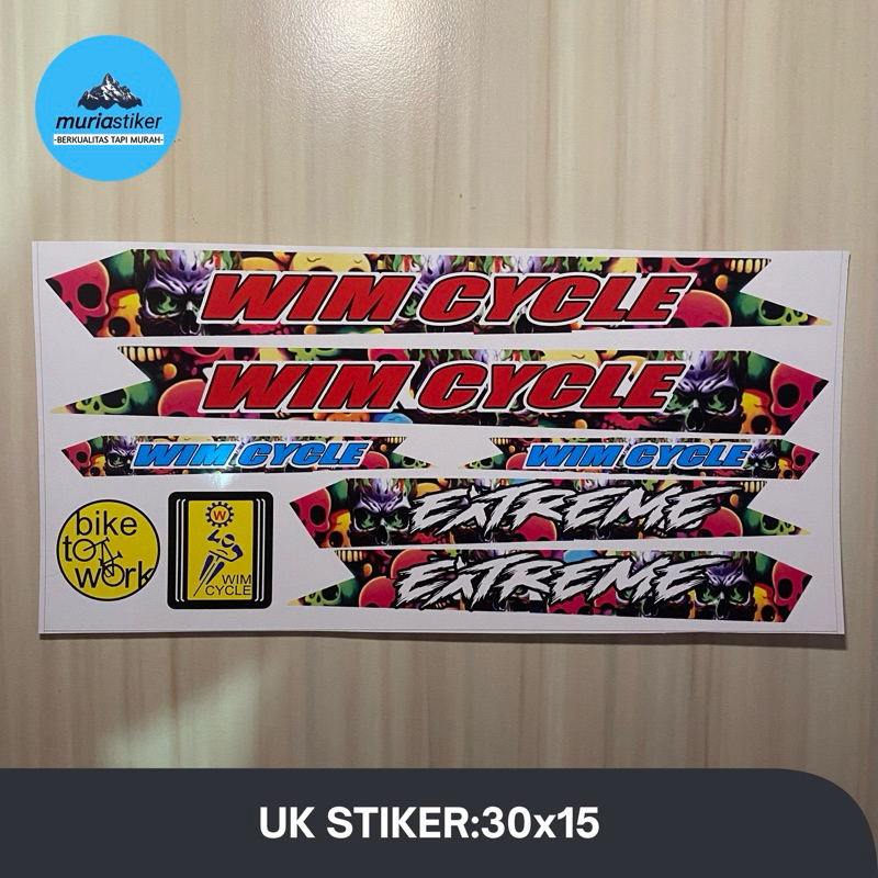 Stiker Stripping Sepeda Custom Wimcycle
