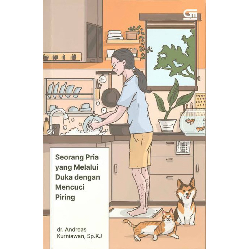 Seorang Pria yang Melalui Duka dengan Mencuci Piring