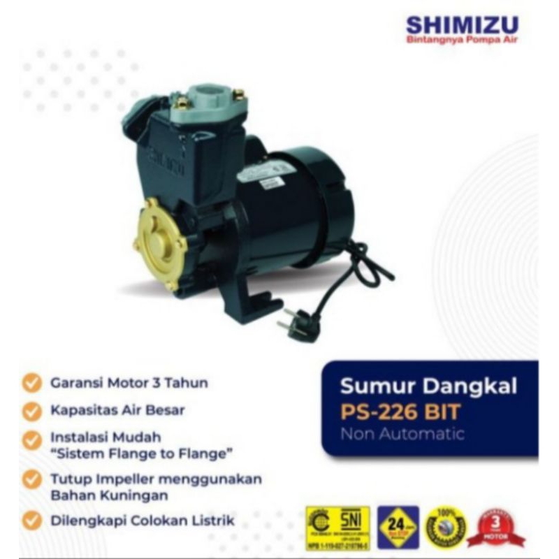 Shimizu Pompa Air Otomatis PS 226 BIT / Shimizu PS 226 BIT