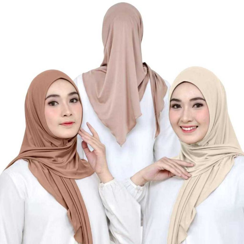Hijab instan segitiga oval /segitiga jersey hijab instan jersey/jilbab segitiga instan jersey premiu