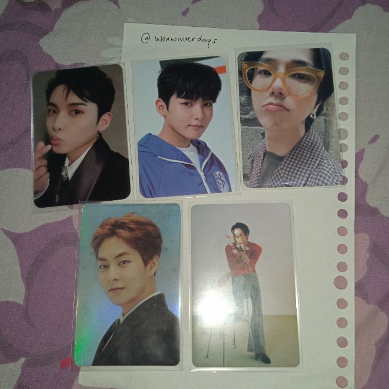 PHOTOCARD PC OFFICIAL KAI YESUNG XIUMIN EXO JALOUSE MAGAZINE PHOTOPACK PP PHOTO PACK SEASON GREETING