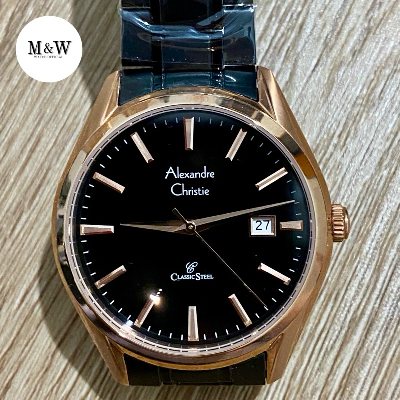 JAM TANGAN PRIA ALEXANDRE CHRISTIE AC 8681 CLASSIC  STEEL ORIGINAL
