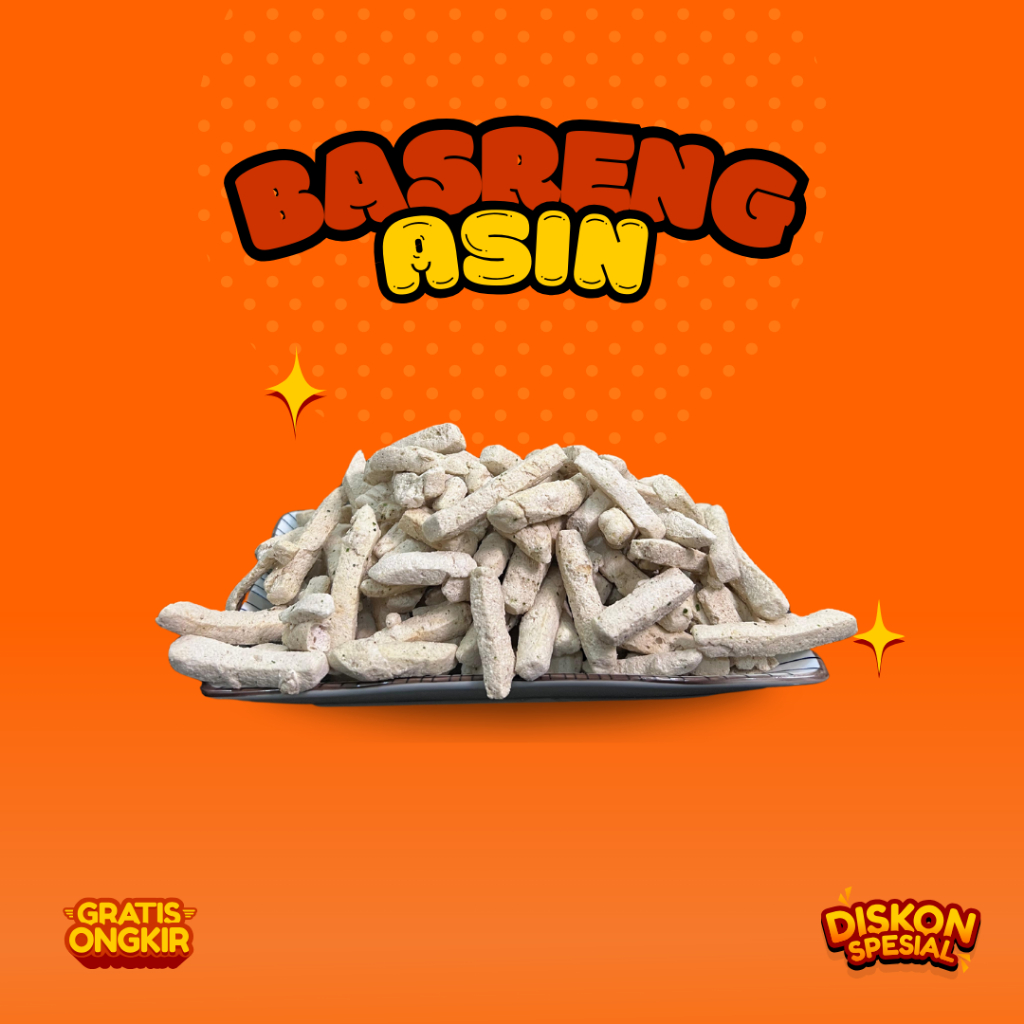 

BASRENG ASIN GURIH RENYAH ORIGINAL 220gr Camilan Makanan Snack Goreng Cemilan Food