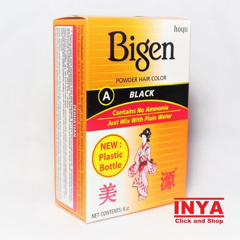 BIGEN POWDER HAIR COLOR // SEMIR RAMBUT // SEMIR BIGEN HITAM