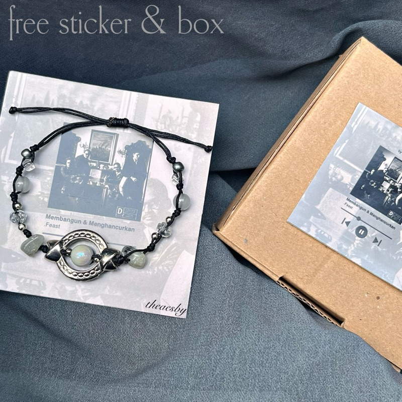 BRACELET .FEAST, GELANG TALI .FEAST, GELANG SERUT, GELANG .FEAST, GELANG COUPLE, GELANG TALI AESTHET