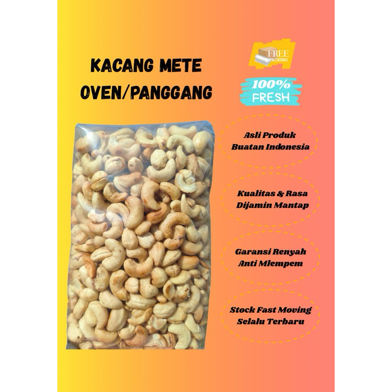 

Kacang mede panggang mete oven 1kg Kacang Mete Wonogiri