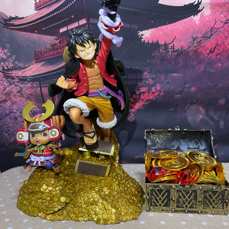 ACTION FIGUR ORIGINAL One Piece - Luffy dan Chopper