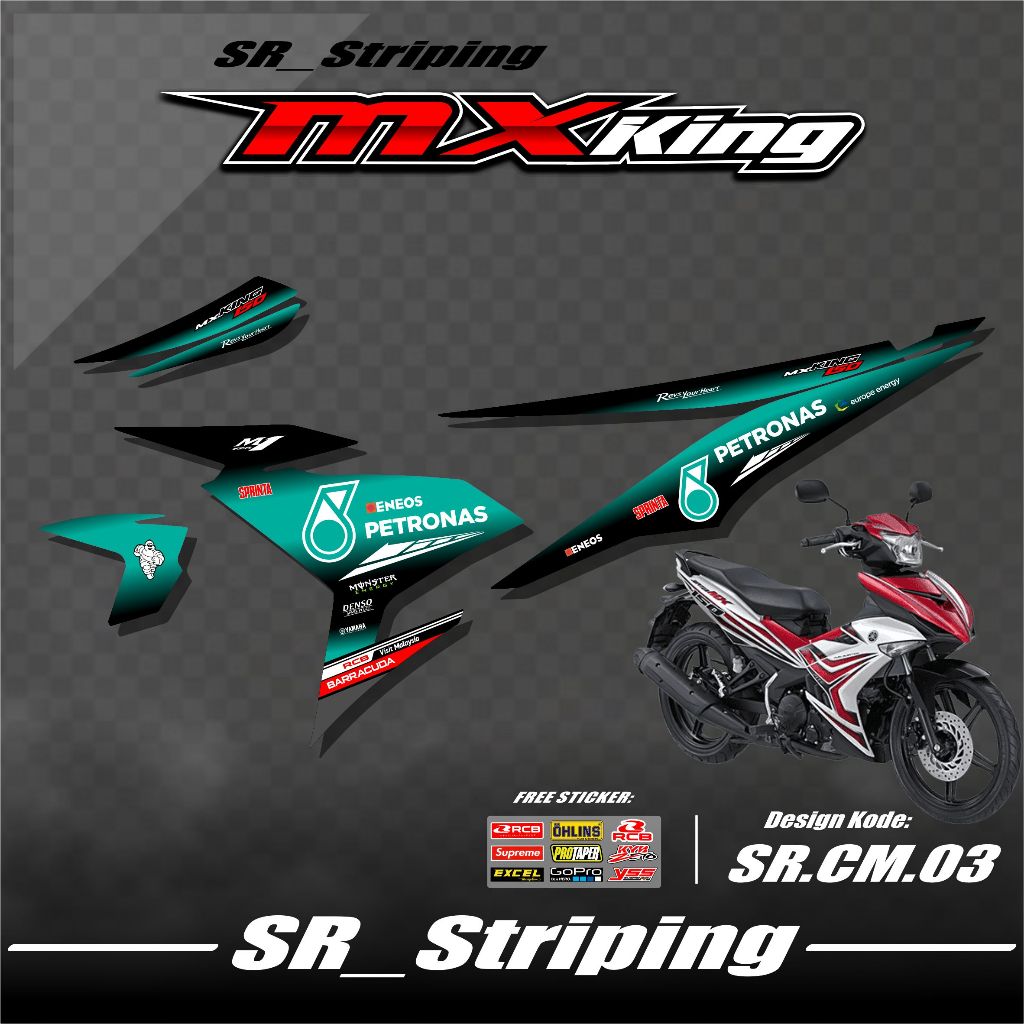 Striping Mx King 150 / Variasi Mx King / Mx King 150 / Stiker Mx King 150 / Striping Motor Mx King 1