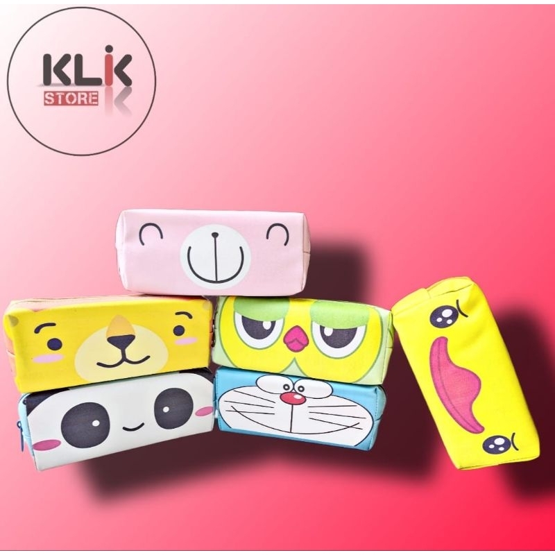 

Tempat Pensil Kain Fluffy / Kotak Pensil Case Besar / Tempat Kotak Kosmetik Tepak Pensil