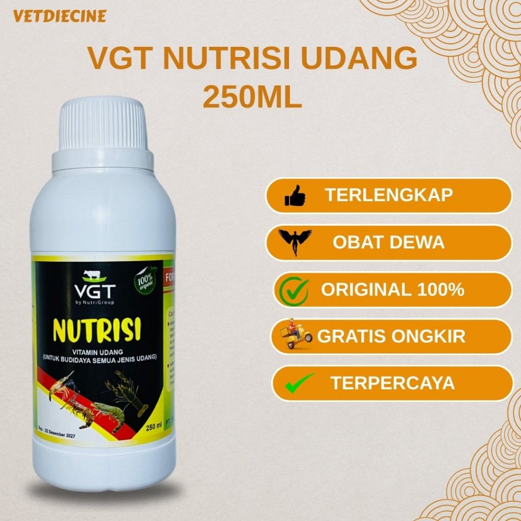 VGT Probiotik Udang 250 Ml - Nutrisi Tambak Udang