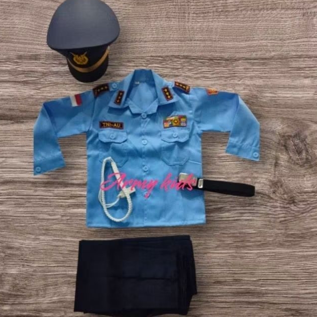 BAJU seragam TNI angkatan udara anak, PAUD/TK kostum karnaval